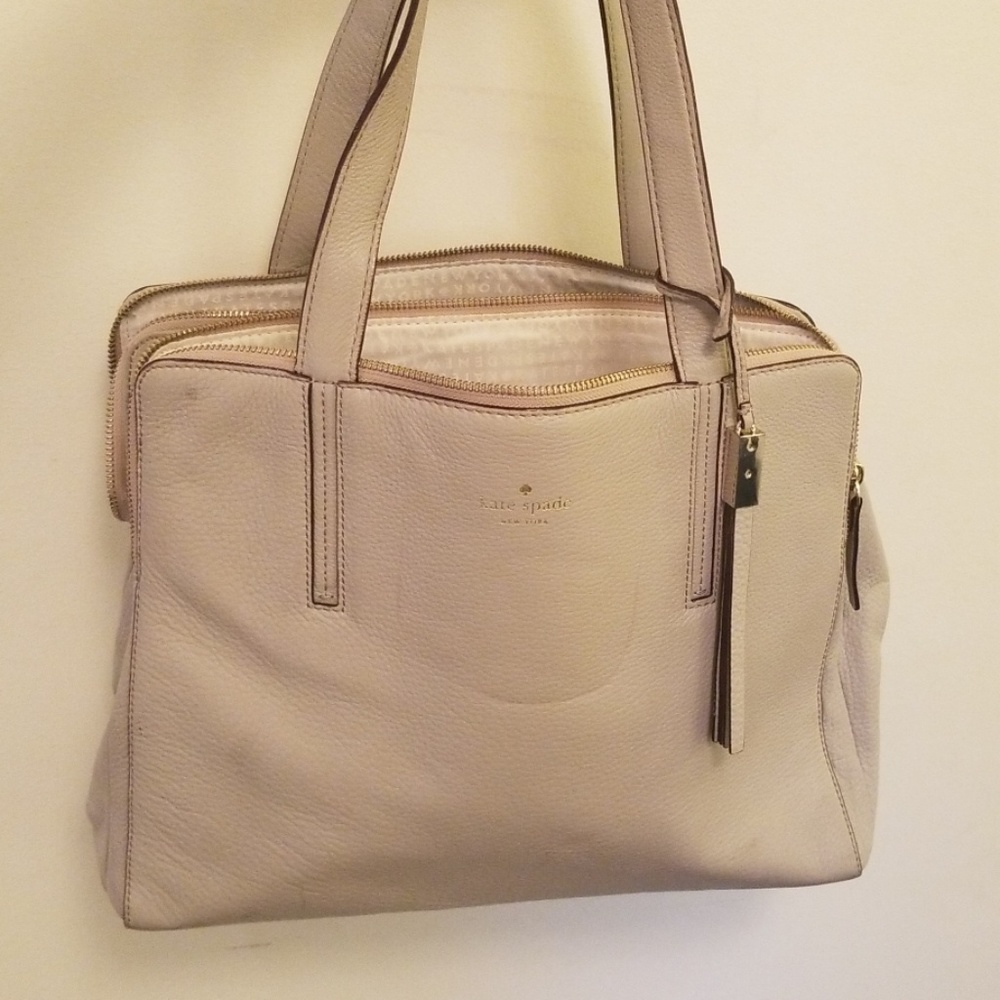 Kate spade satchel purse in bone